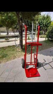 گاری حمل کپسول اکسیژن تکی